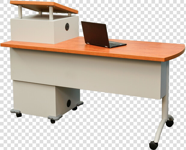 Mobile Podium Desk   Computer Desk  HD Png DownloadTransparent PNG