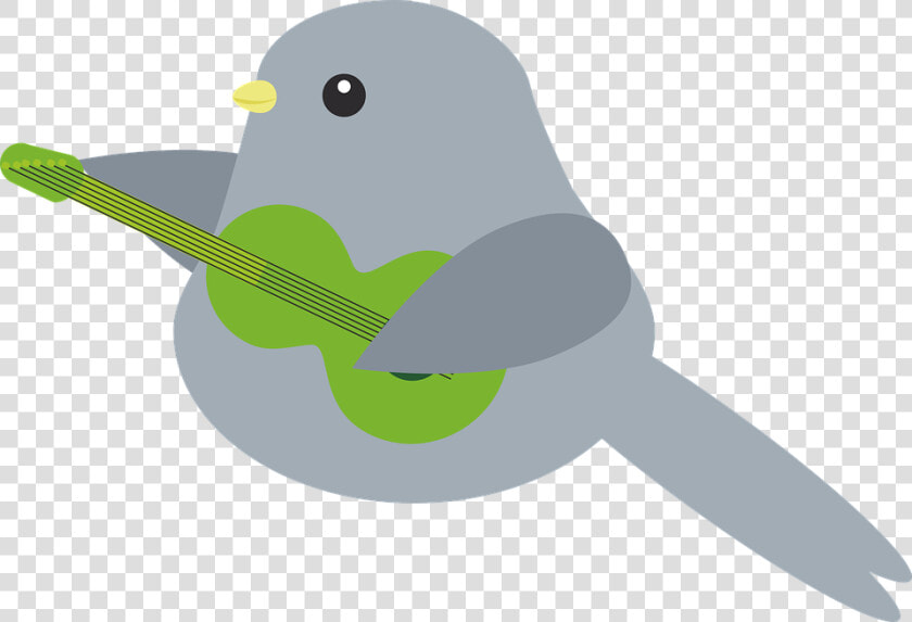 Transparent Pajaro Png   Bird Playing Guitar Cartoon  Png DownloadTransparent PNG