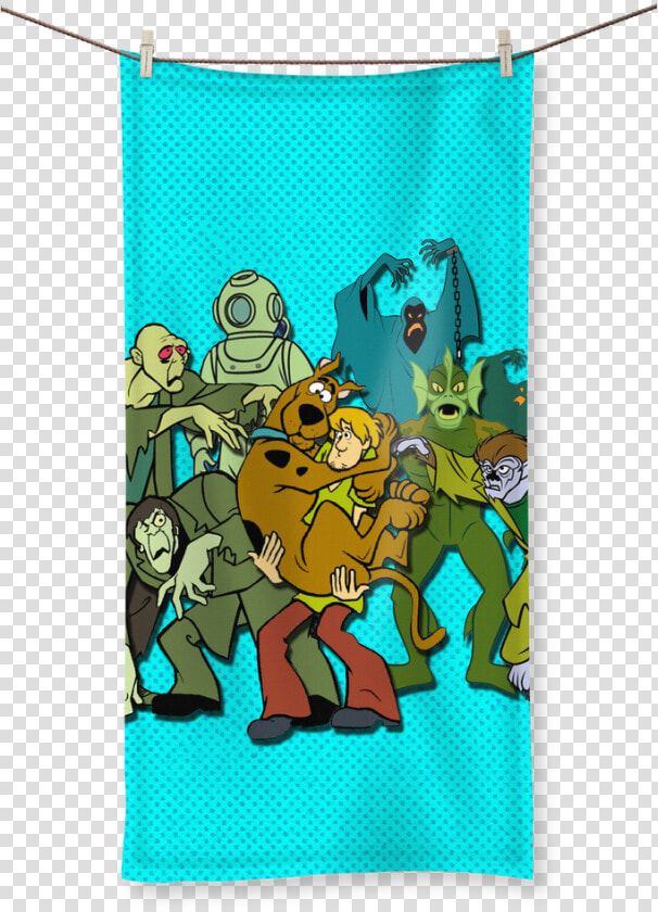 Scooby Doo Monsters Sublimation All Over Towel   Scooby Doo Pop Socket  HD Png DownloadTransparent PNG