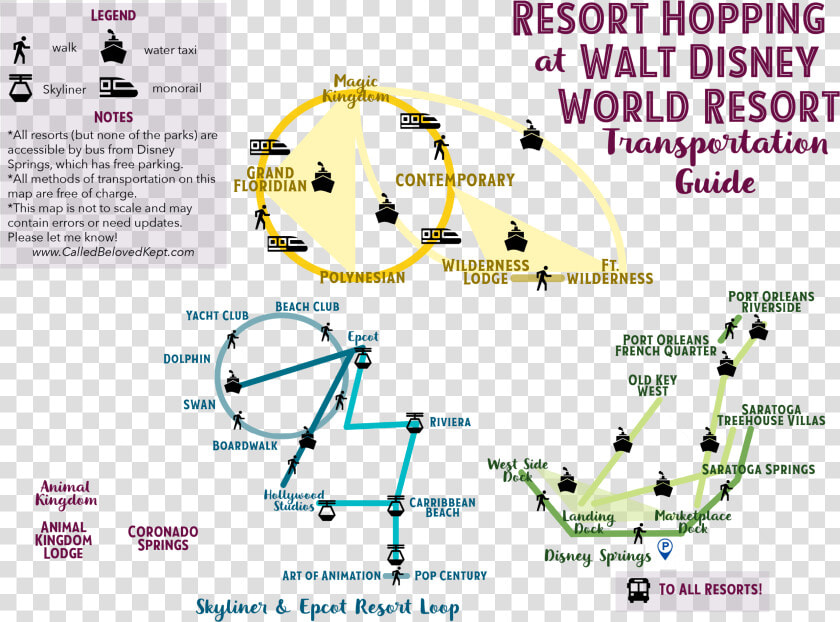 A Thorough Guide To Disney Resort Hopping  HD Png DownloadTransparent PNG