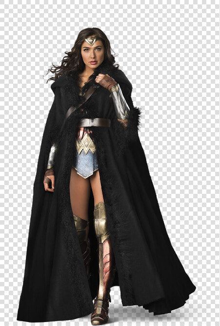 Cloak   Wonder Woman With Coat  HD Png DownloadTransparent PNG