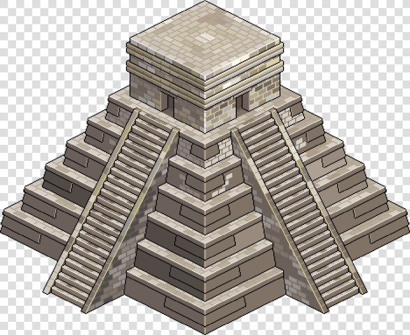 Transparent Piramide Png   Low Poly Mayan Temple  Png DownloadTransparent PNG