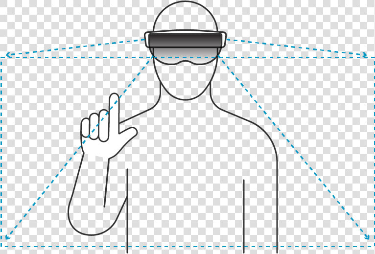 A Graphic Illustrating The Gesture Frame Of The Microsoft   Illustration  HD Png DownloadTransparent PNG