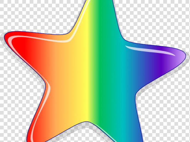 Drawn Rainbow Star Clipart   Rainbow Star Clipart  HD Png DownloadTransparent PNG