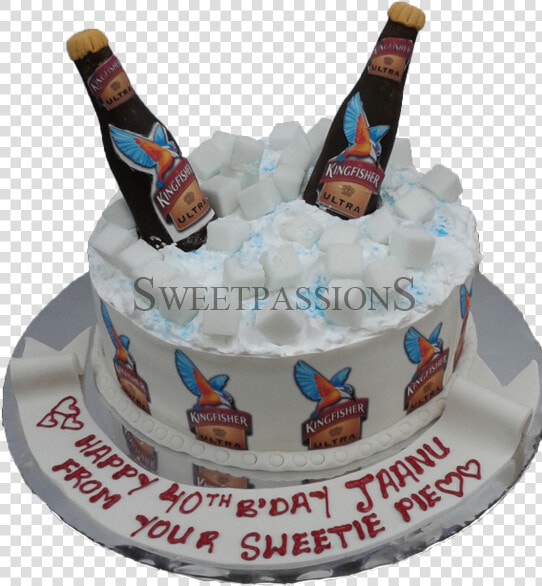 Kingfisher Ultra Bottles Cake   Kingfisher Beer Birthday Cake  HD Png DownloadTransparent PNG