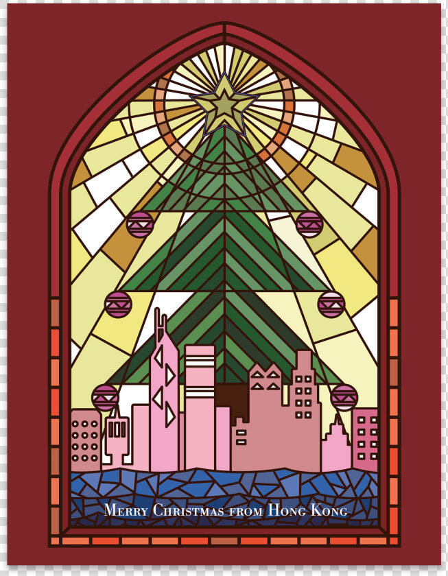 Stained Glass Window   Christmas Stained Glass Window  HD Png DownloadTransparent PNG