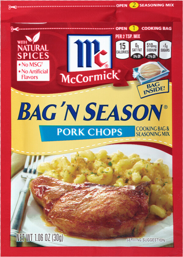 Bag N Season Pork Chops   Mccormick Bag N Season Pork Chops  HD Png DownloadTransparent PNG