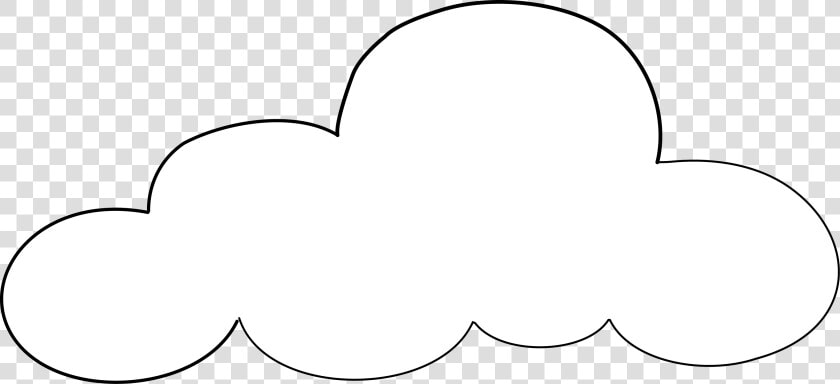 Cloud Hd Outline Transparent Background Clipart Free   Cloud Coloring Page  HD Png DownloadTransparent PNG