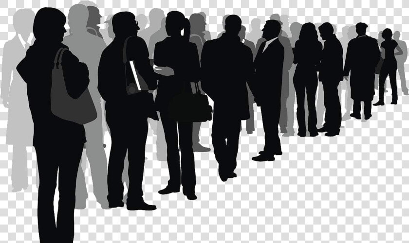 Silhouette Crowd Drawing Illustration   Crowd Of People Transparent  HD Png DownloadTransparent PNG