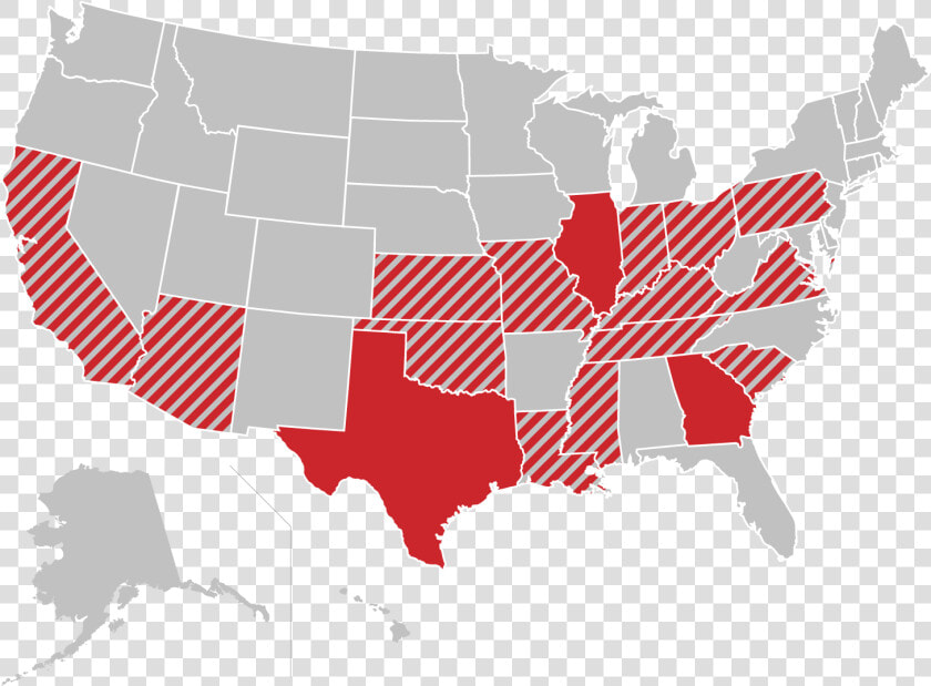 Us Policy Map   Most Popular Type Of Music For Each State In The Union  HD Png DownloadTransparent PNG