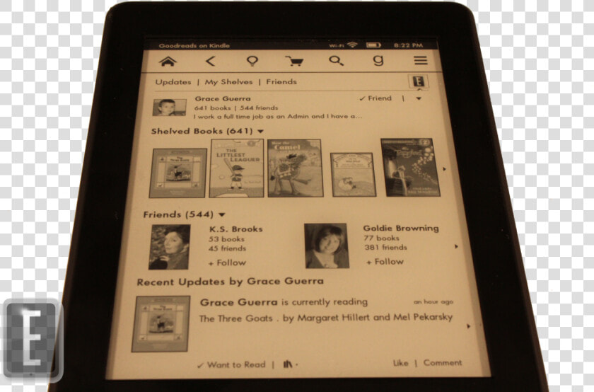 Kindle Paperwhite 2 Goodreads   Kindle Paperwhite Navigation  HD Png DownloadTransparent PNG