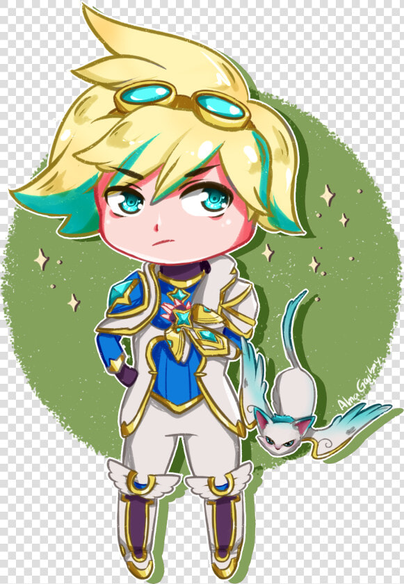 Chibi Star Guardian Ezreal By Almagkrueger Hd Wallpaper   Lol Chibi Star Guardian  HD Png DownloadTransparent PNG