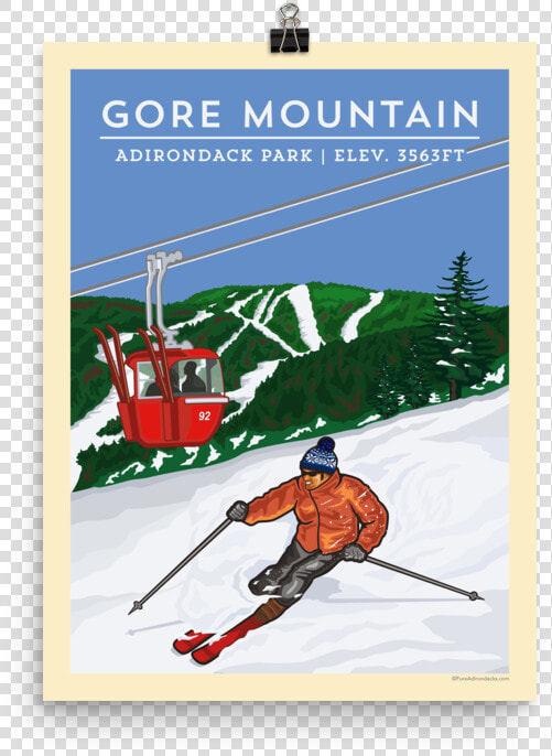 Vintage Ski Gore Mountain  HD Png DownloadTransparent PNG