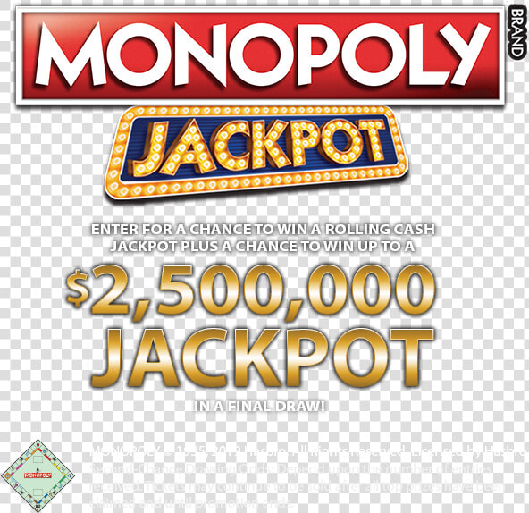 Monopoly Jackpot Second chance Promotion  HD Png DownloadTransparent PNG