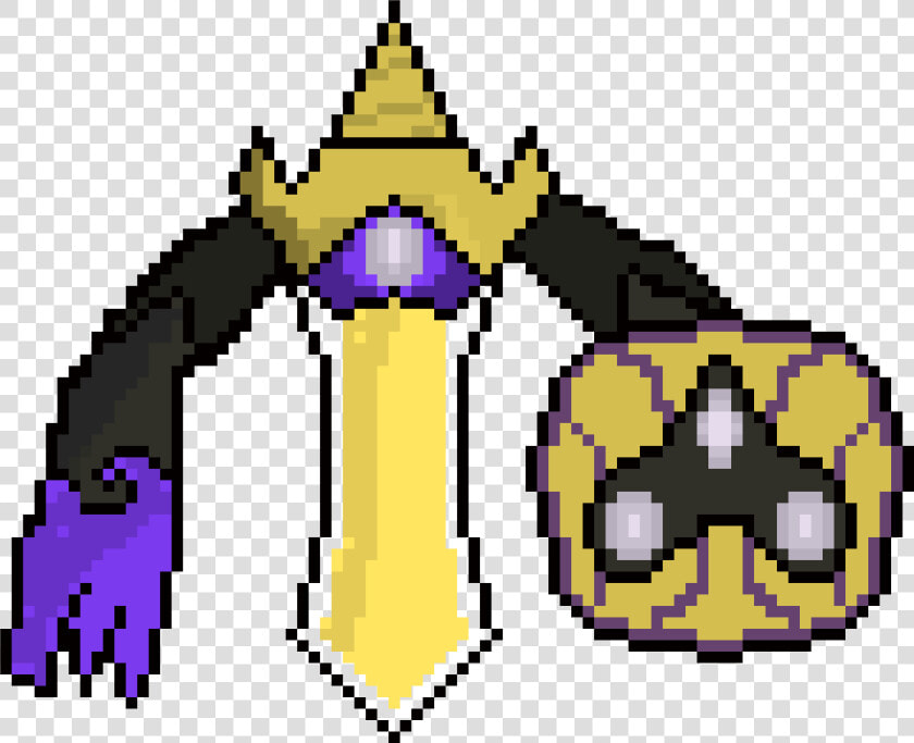 Aegislash Pixel Art  HD Png DownloadTransparent PNG