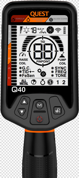 Quest Q40 Metal Detector Face   Quest 40 Metal Detector  HD Png DownloadTransparent PNG