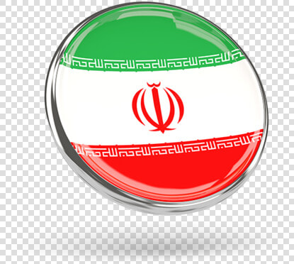 Round Icon With Metal Frame   Iran Flag  HD Png DownloadTransparent PNG