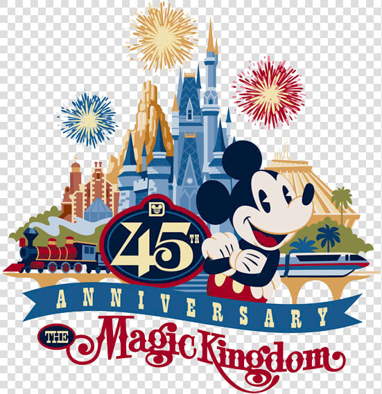 Free Magic Cliparts Download   Walt Disney World 45th Anniversary  HD Png DownloadTransparent PNG