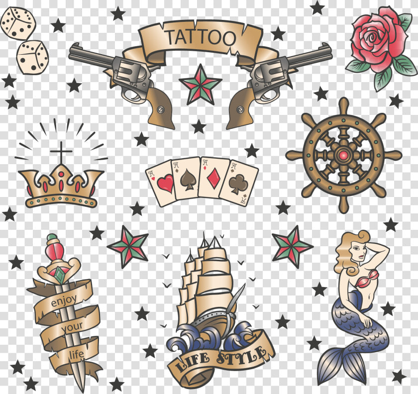 Transparent Pendulum Clipart   Old School Tattoos Flower Sailor  HD Png DownloadTransparent PNG