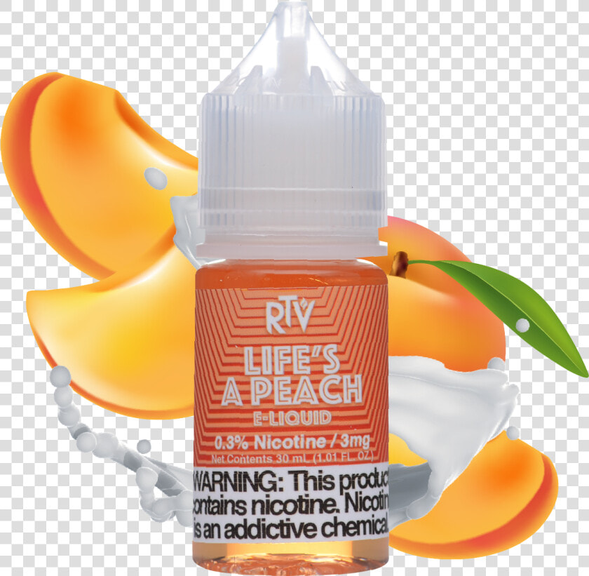 E liquid Life S A Peach   Mandarin Orange  HD Png DownloadTransparent PNG