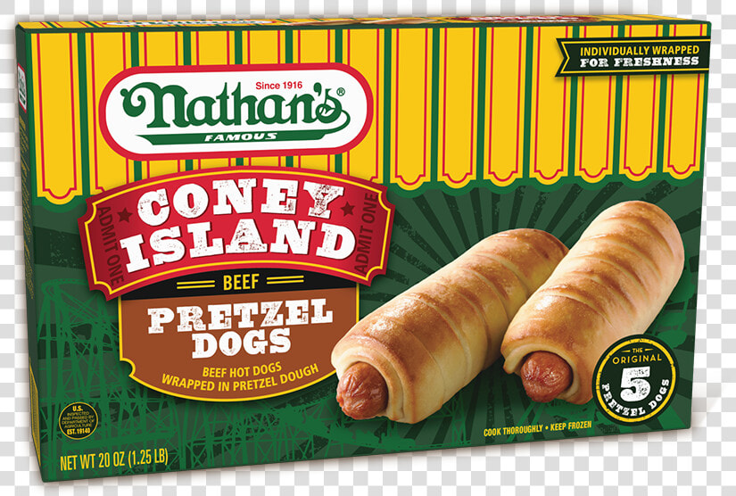 Nathan  39 s Pretzel Dogs  HD Png DownloadTransparent PNG