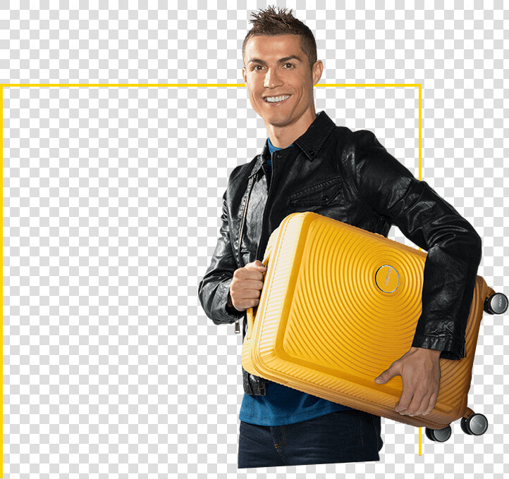 Cristiano Ronaldo’s Suitcase   Cristiano Ronaldo American Tourister  HD Png DownloadTransparent PNG