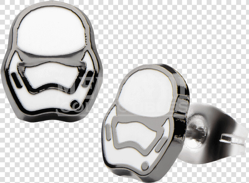 First Order Stormtrooper Stud Earrings   Labret Star Wars Piercing  HD Png DownloadTransparent PNG