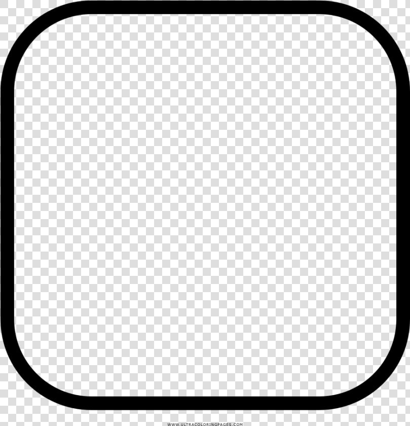 Rounded Square Coloring Page   Quadrado Arredondado Png  Transparent PngTransparent PNG