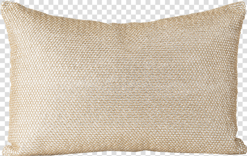 Metallic Gold Embroidered Chainmail Pillow   Cushion  HD Png DownloadTransparent PNG