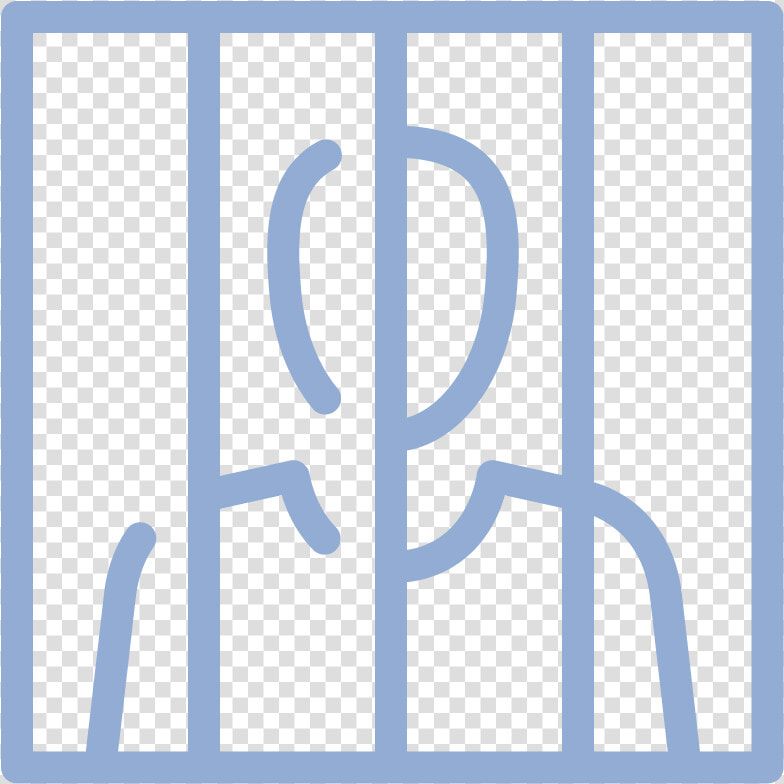 Cartoon Man Behind Security Bars   Art  HD Png DownloadTransparent PNG