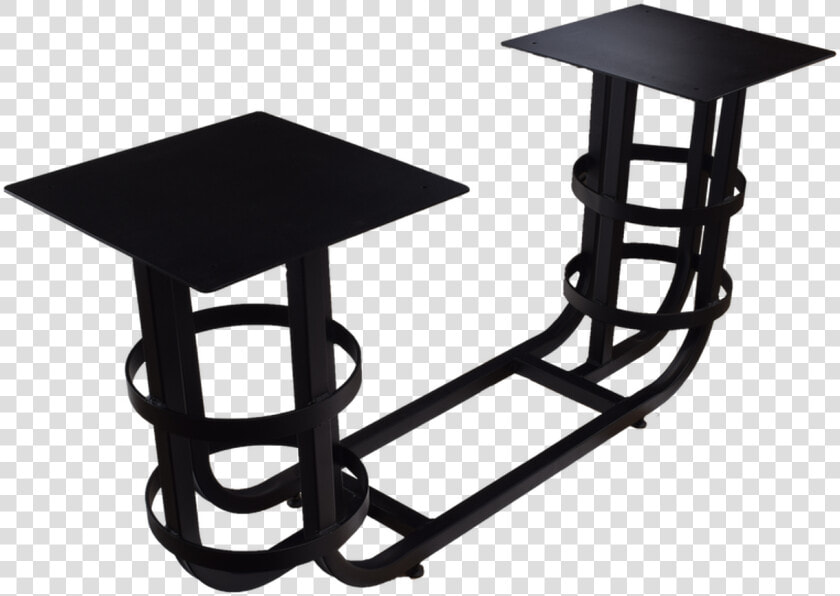 Textured Matte Black Powder Coat Finished Metal Table   Iron  HD Png DownloadTransparent PNG