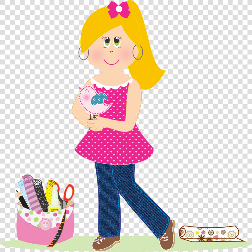 Transparent Bonecas Png   Desenho Menina Artesã Png  Png DownloadTransparent PNG