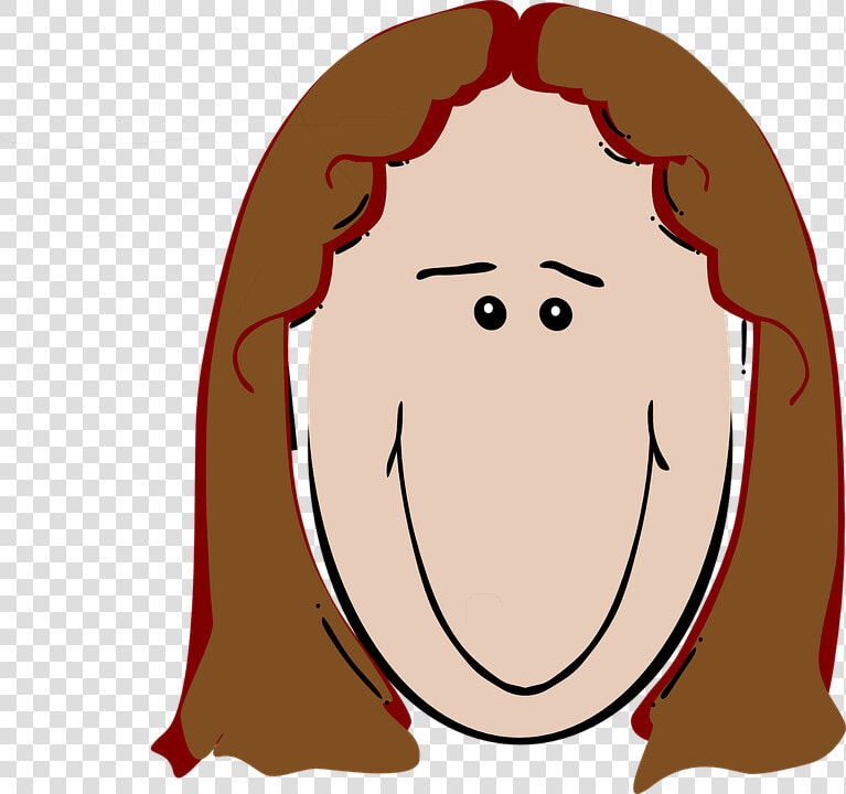 Female  Brown Hair  Happy  Reddish  Hair  Smiling   Redhead Clipart  HD Png DownloadTransparent PNG