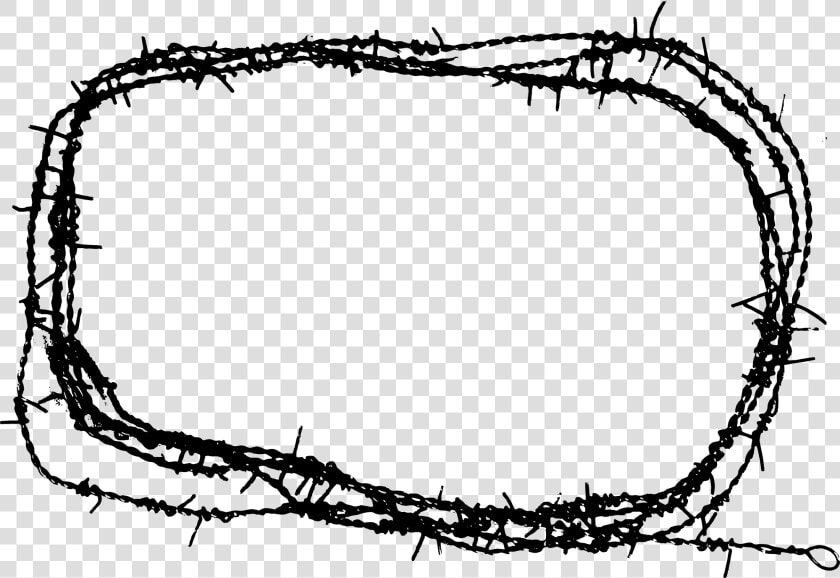 Barb Wire Frame Png  Transparent PngTransparent PNG