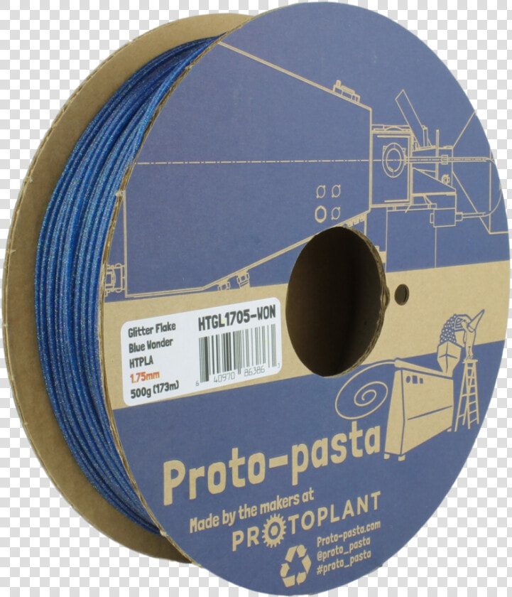 Proto pasta Wonder Blue Glitter Flake Htpla  HD Png DownloadTransparent PNG