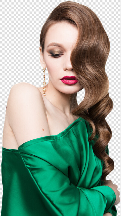 Girl  Hairs  Style  Stylish  Beautiful  Hot  Sexy    Lipstick With Green Top  HD Png DownloadTransparent PNG