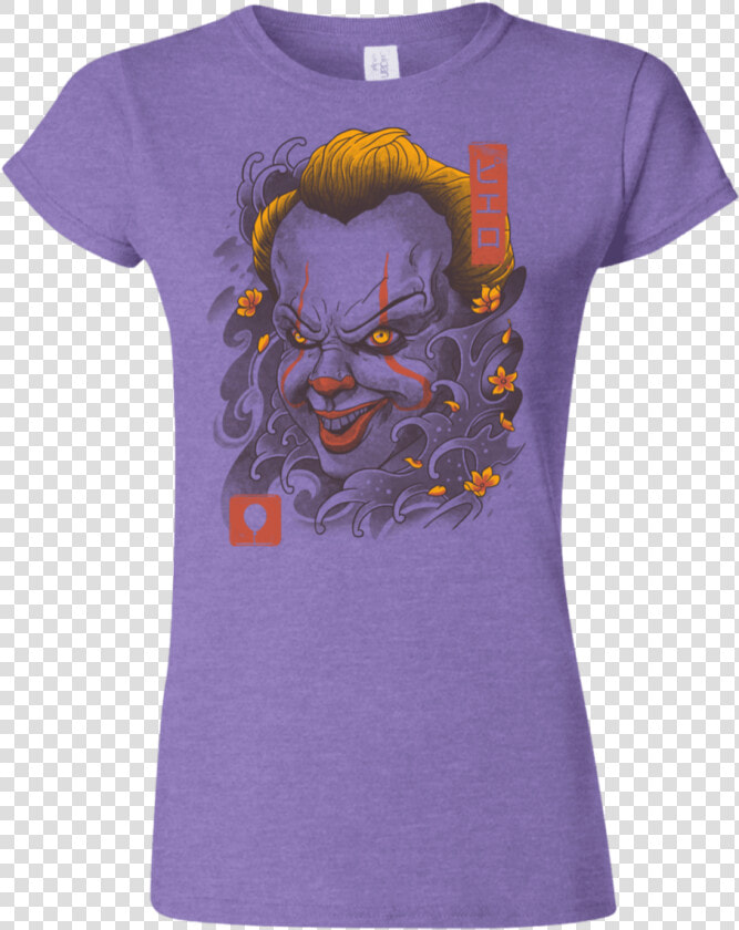 Shop Oni Clown Mask Junior Slimmer Fit T Shirt   T shirt  HD Png DownloadTransparent PNG