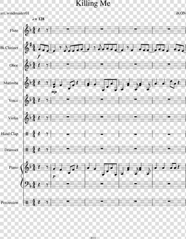 Ikon Sheet Music For Flute  Clarinet  Violin  Piano   Ikon Clarinet Sheet Music  HD Png DownloadTransparent PNG