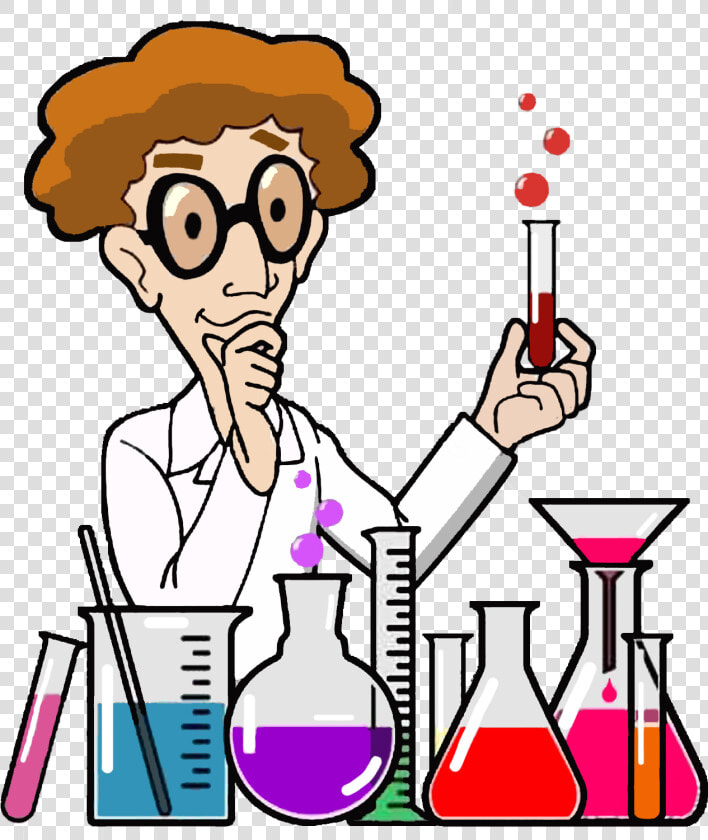 Transparent Chemistry Lab Clipart   Cartoon Scientist In Lab  HD Png DownloadTransparent PNG