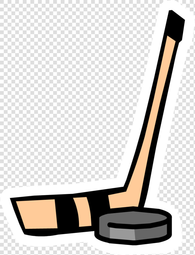 Hockey Stick Pin   Simple Cartoon Hockey Stick  HD Png DownloadTransparent PNG