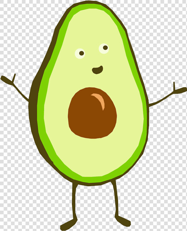 Drawing Of An Avocado Clipart   Png Download   Cute Avocado Transparent Background  Png DownloadTransparent PNG