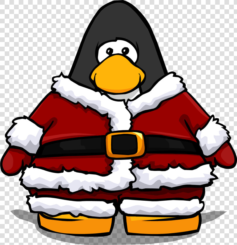 Santa Suit From A Player Card   Club Penguin Santa Suit  HD Png DownloadTransparent PNG