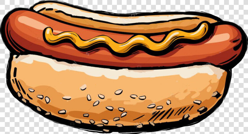 Hot Dog Ketchup And Mustard Clipart   Png Download   Sandwich Hot Dog Sketch  Transparent PngTransparent PNG