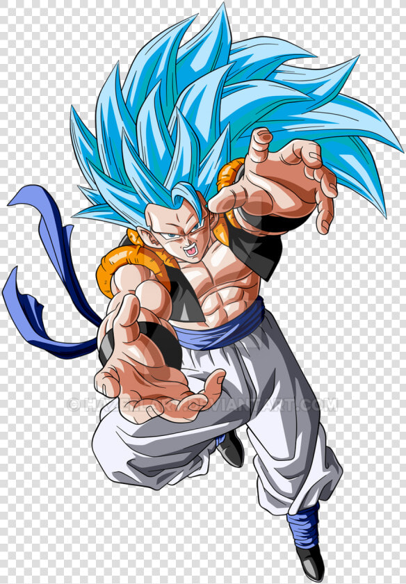 Gogeta Super Saiyan God Super Saiyan 3 By Hazeelart   Gogeta Super Saiyan Blue 3  HD Png DownloadTransparent PNG