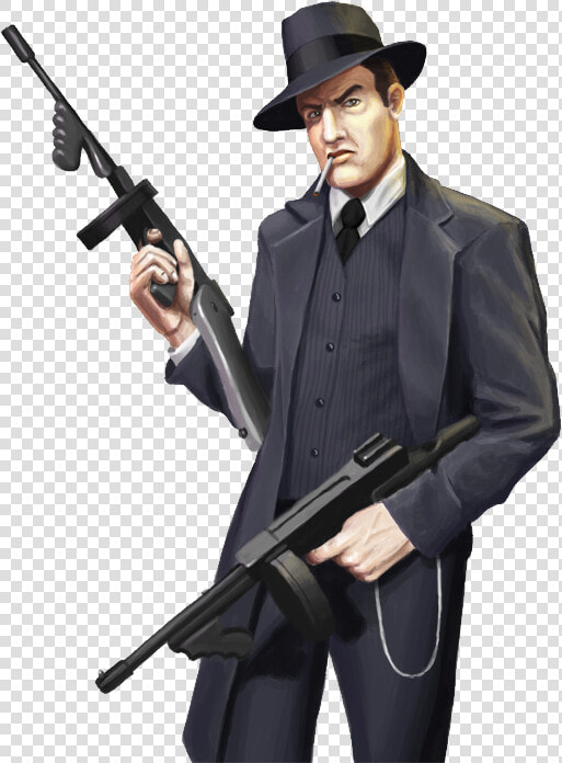 Gangster Png   Gangster With Tommy Gun  Transparent PngTransparent PNG