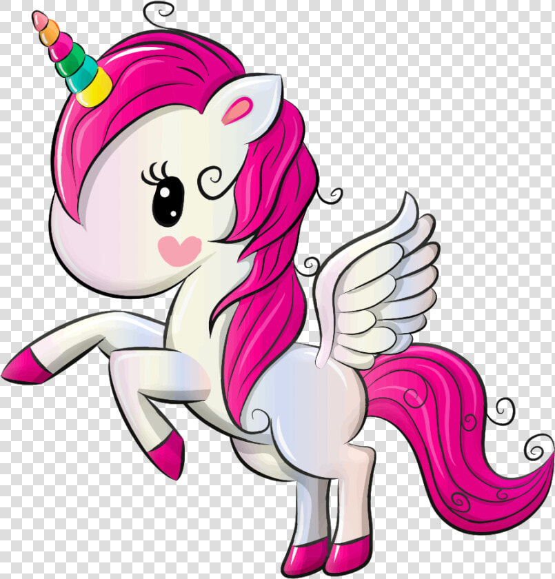 Cuddly Unicorn By Annalise1988   Cartoon Unicorn With Wings  HD Png DownloadTransparent PNG