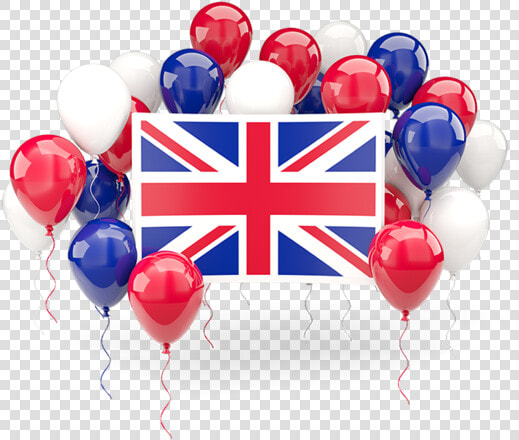 Square Flag With Balloons   United Kingdom Flag Logo  HD Png DownloadTransparent PNG