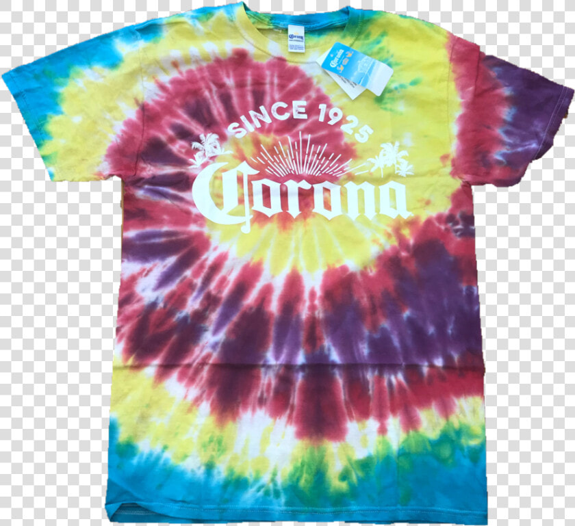 Corona Beer Vintage Tie Dye Tee Shirt   Tie Dye Corona Shirt  HD Png DownloadTransparent PNG