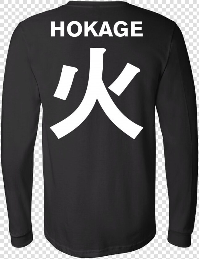 Unisex Long Sleeve T Shirt   Hokage Written In Japanese  HD Png DownloadTransparent PNG