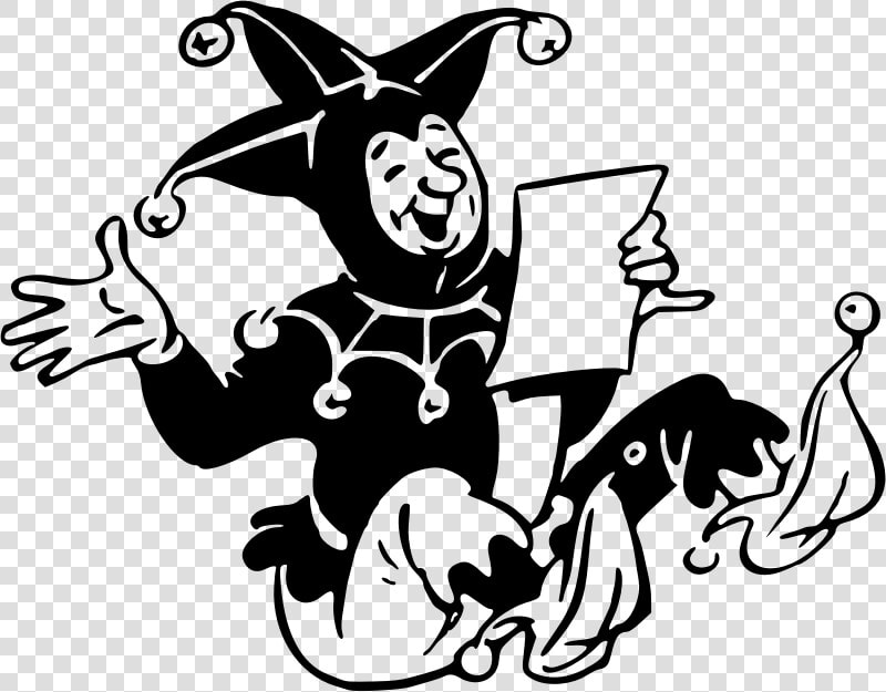 Jester   Jester Clipart Black And White  HD Png DownloadTransparent PNG